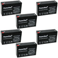 PowerStar AGM610 6V 10AH Battery Replacement for Golf Cart - 6 Pack