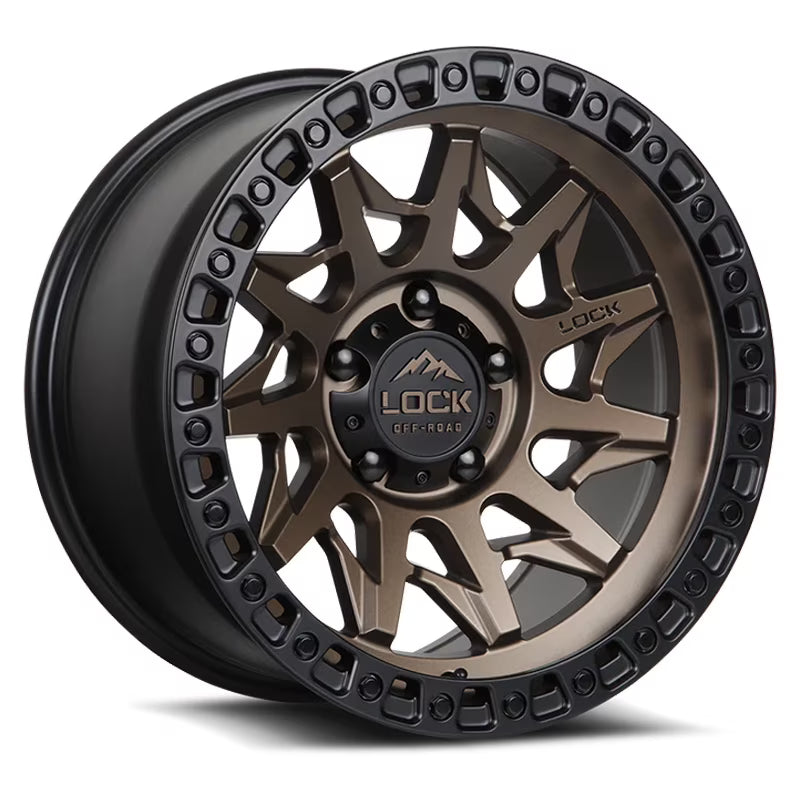 Lock Offroad Lunatic Matte Bronze Wheel 5x127 18x9 +1et Off Road Truck Suv Rim