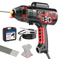 GZ GUOZHI 110V 130A Portable Handheld Stick ARC Welder Machine, Digital Display, IGBT Inverter, Ergonomic Design (3.7LB)
