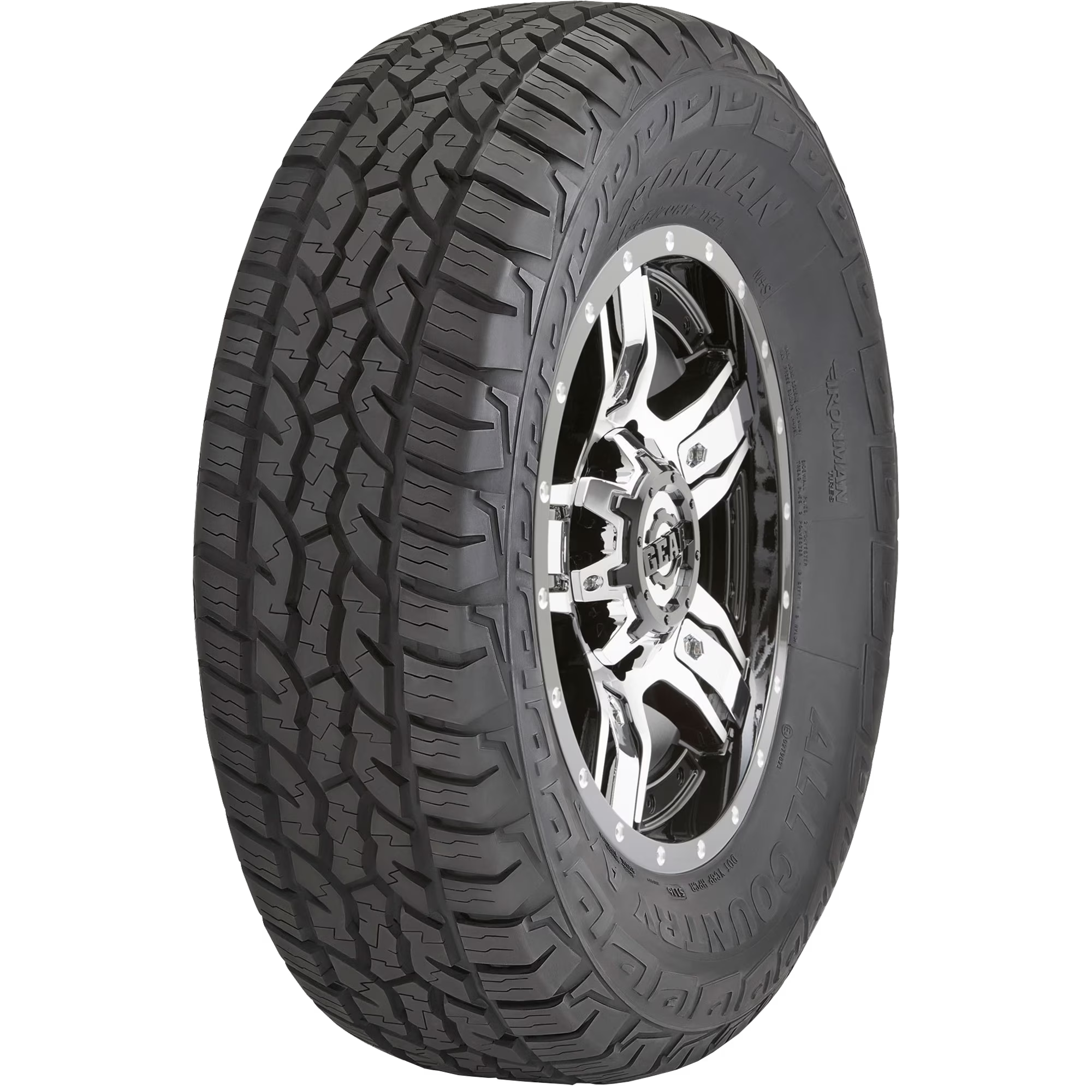 IRONMAN ALL COUNTRY AT2 265/65R17 112T SL 500 A B BW ALL SEASON TIRE Fits: 2005-15 Toyota Tacoma Pre Runner, 2000-06 Toyota Tundra Limited