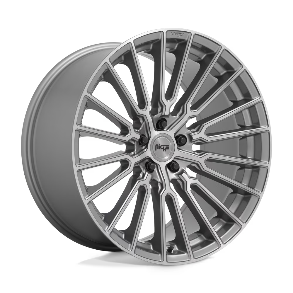 Niche 1PC Cast Aluminum Rim M251 19X9.5 5X112 PLTNM 48MM, M2511995F8+48