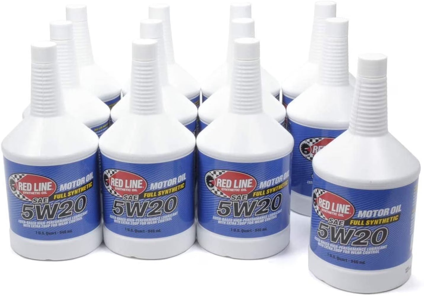 Red Line 15204-12PK 5W-20 Synthetic Oil - 1 Quart, (Pack of 12)