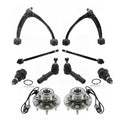 TRQ 14 Piece Steering & Suspension Kit Control Arms Strut Assemblies Tie Rods PSA28682