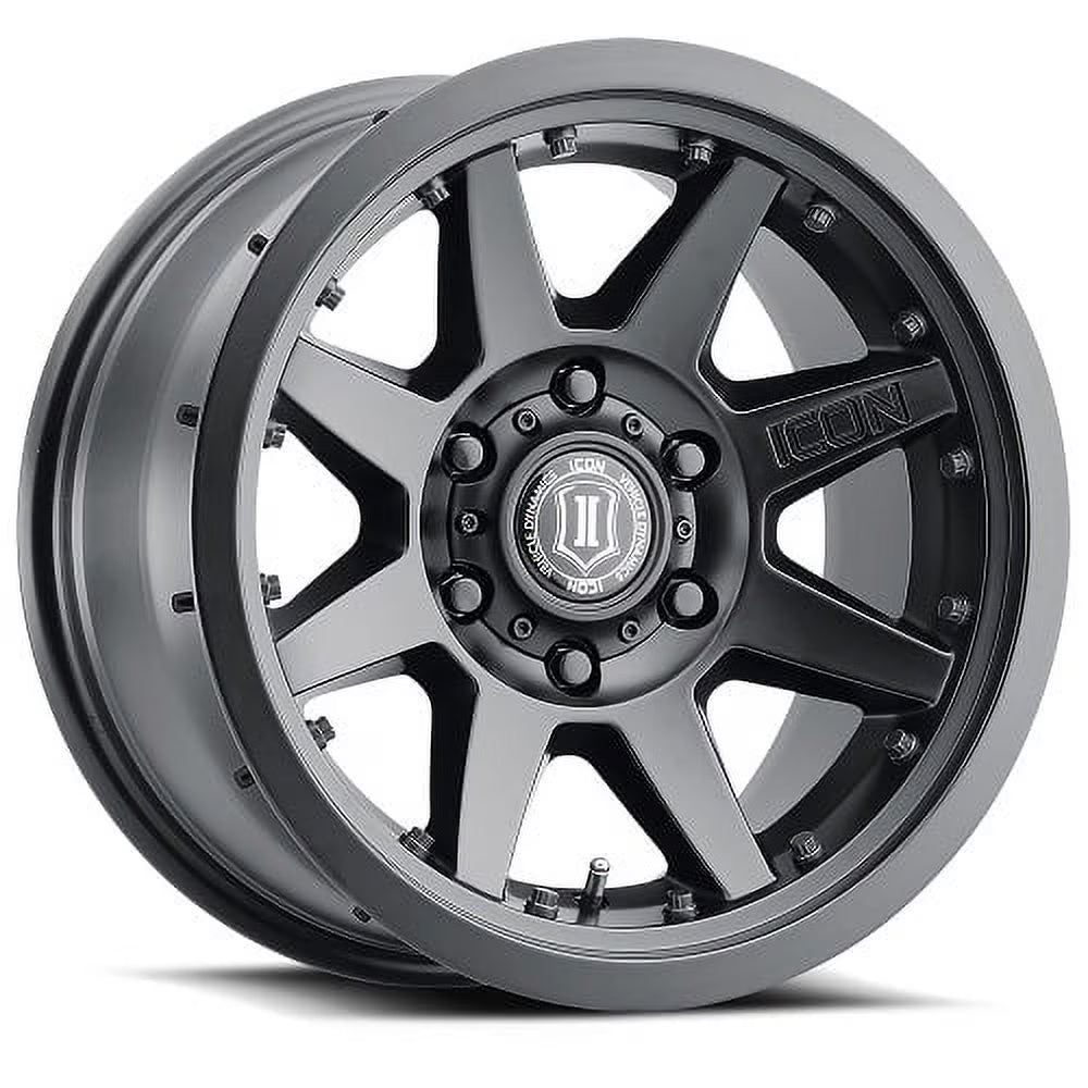17x8.5 Icon Alloys Rebound Pro Satin Black Wheel 5x5 (-6mm) Fits select: 2010-2015 JEEP GRAND CHEROKEE, 2021 JEEP WRANGLER UNLIMITED