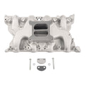 Aluminum Satin Intake Manifold for Small Block Ford Cleveland 351-2V Carb Head