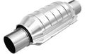 MagnaFlow Conv Univ 2in Inlet/Outlet Ctr/Ctr Round 9in Body L x 5.125in W x 13in Overall L 49 State