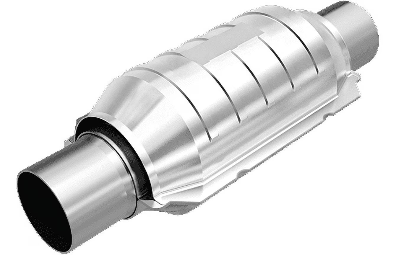MagnaFlow Conv Univ 2in Inlet/Outlet Ctr/Ctr Round 9in Body L x 5.125in W x 13in Overall L 49 State