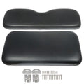 SHZAITOR For EZGO Medalist TXT Golf Cart 1994-2013 Black Front Seat Cushion with Hardware