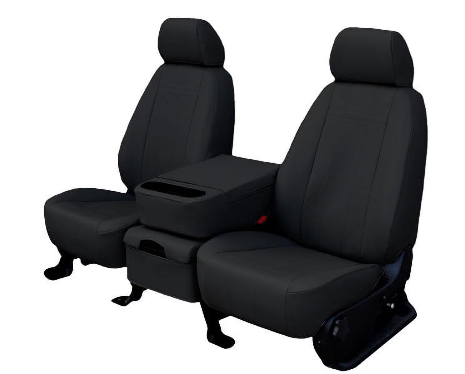 CalTrend Front Buckets Faux Leather Seat Covers for 2004-2007 Toyota Highlander - TY222-01LX Black Insert and Trim