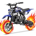 Aoemoe 49cc Kids Dirt Bike, Gasoline Powered 2-Stroke Mini Motorcycle, 1-Seater, Blue