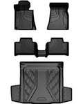 AOMSAZTO Floor Mats & Cargo Mats Fit for BMW 3 Series 2019-2024 - 1st & 2nd Row All Weather Protection Automotive Floor Liners &Trunk Mat ,Car Mats,Black