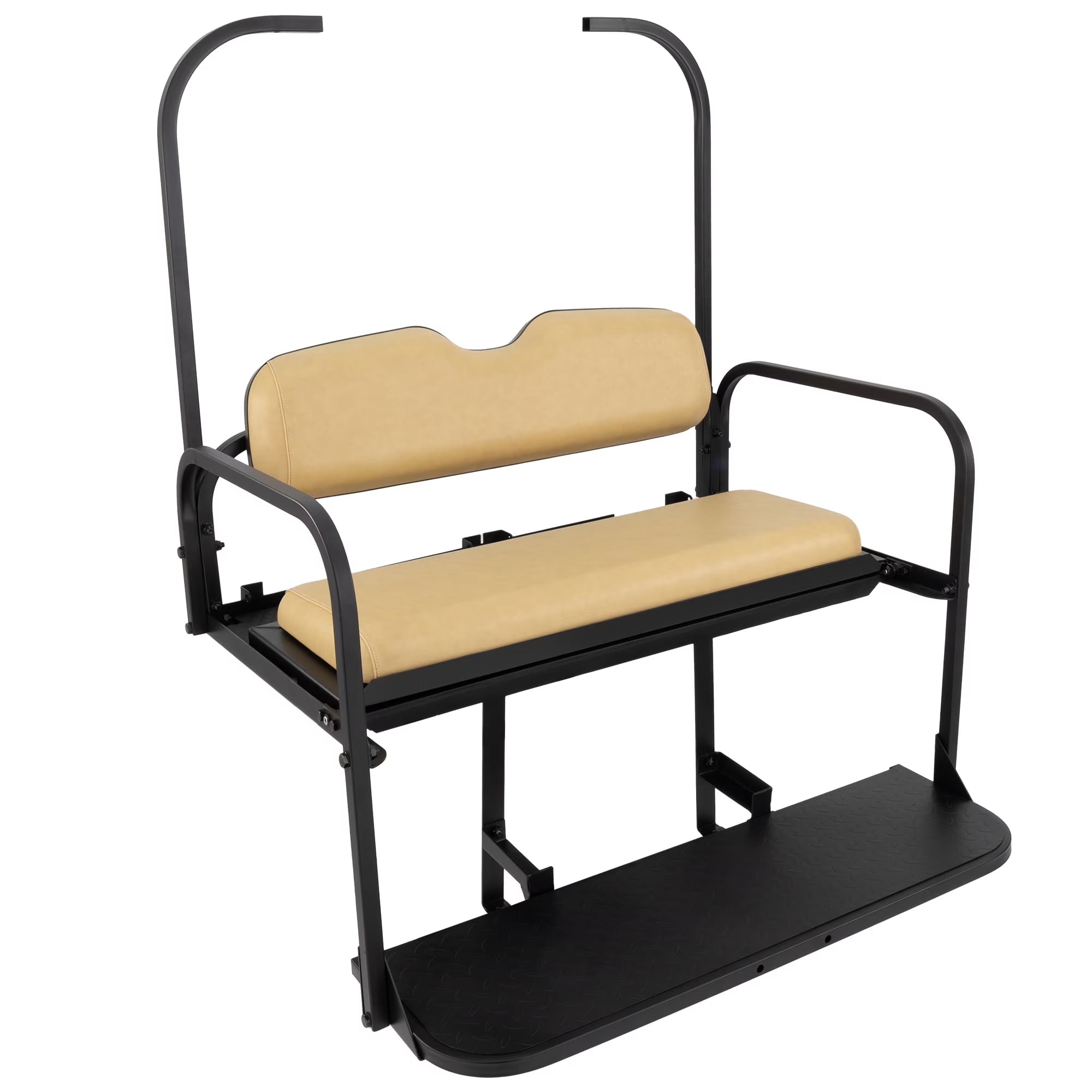 Gusto? EZGO TXT Golf Cart Rear Flip Seat Kit for 1996-Up - Tan