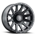 ICON ALLOYS COMPRESSION SAT BLK - 20 X 10 / 8 X 180 / -19 MM / 4.75  BS Fits select: 2011-2023 CHEVROLET SILVERADO, 2011-2023 GMC SIERRA