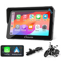 Carpuride Carplay & Android Auto??IP67 Smart Screen for Motorcycle Stereo, Light Sensor??702?? ?
