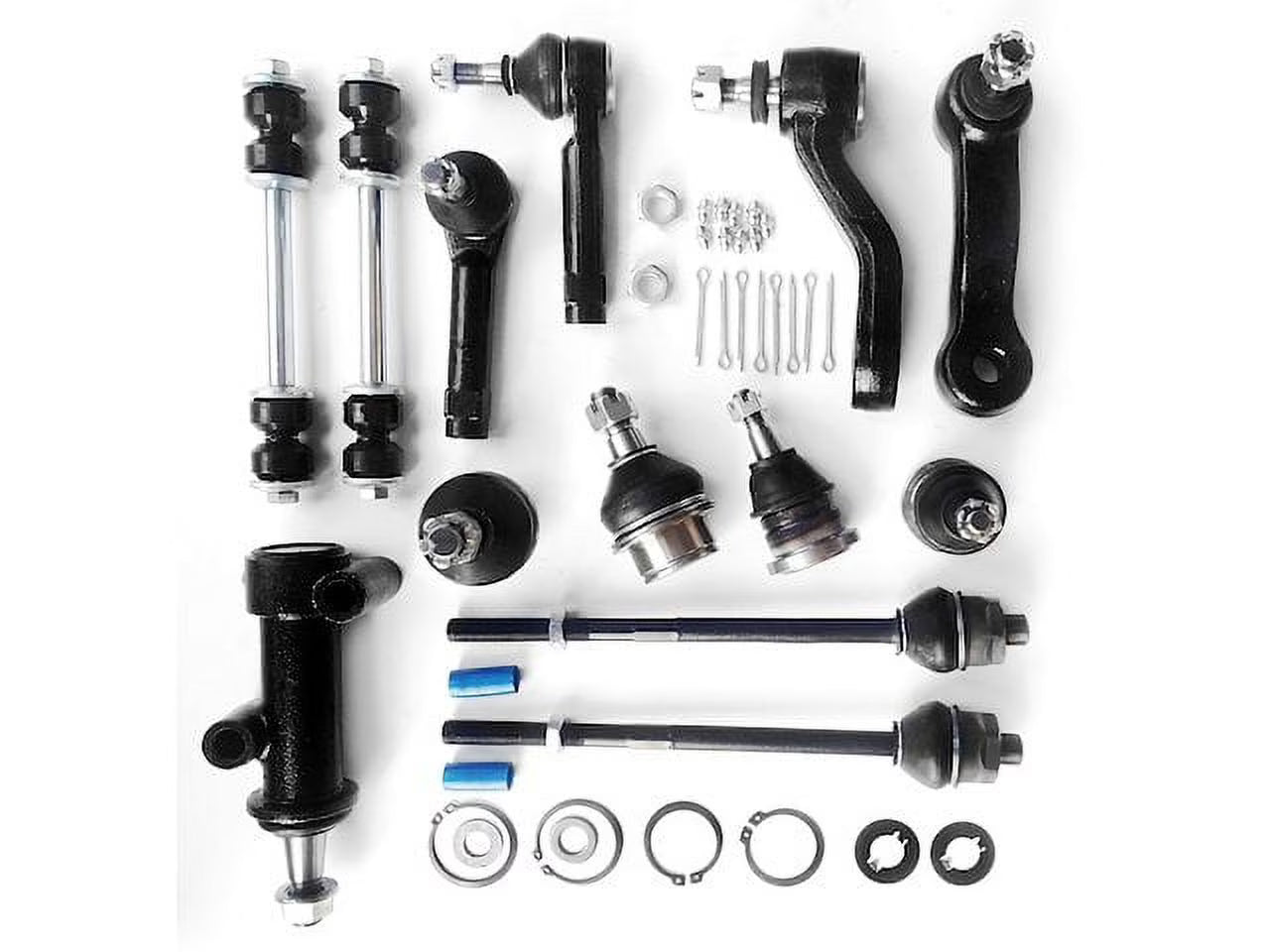 Front Ball Joints Tie Rods Sway Bar Links Idler and Pitman Arm Kit - Compatible with 2000 - 2006 Chevy Suburban 1500 2001 2002 2003 2004 2005