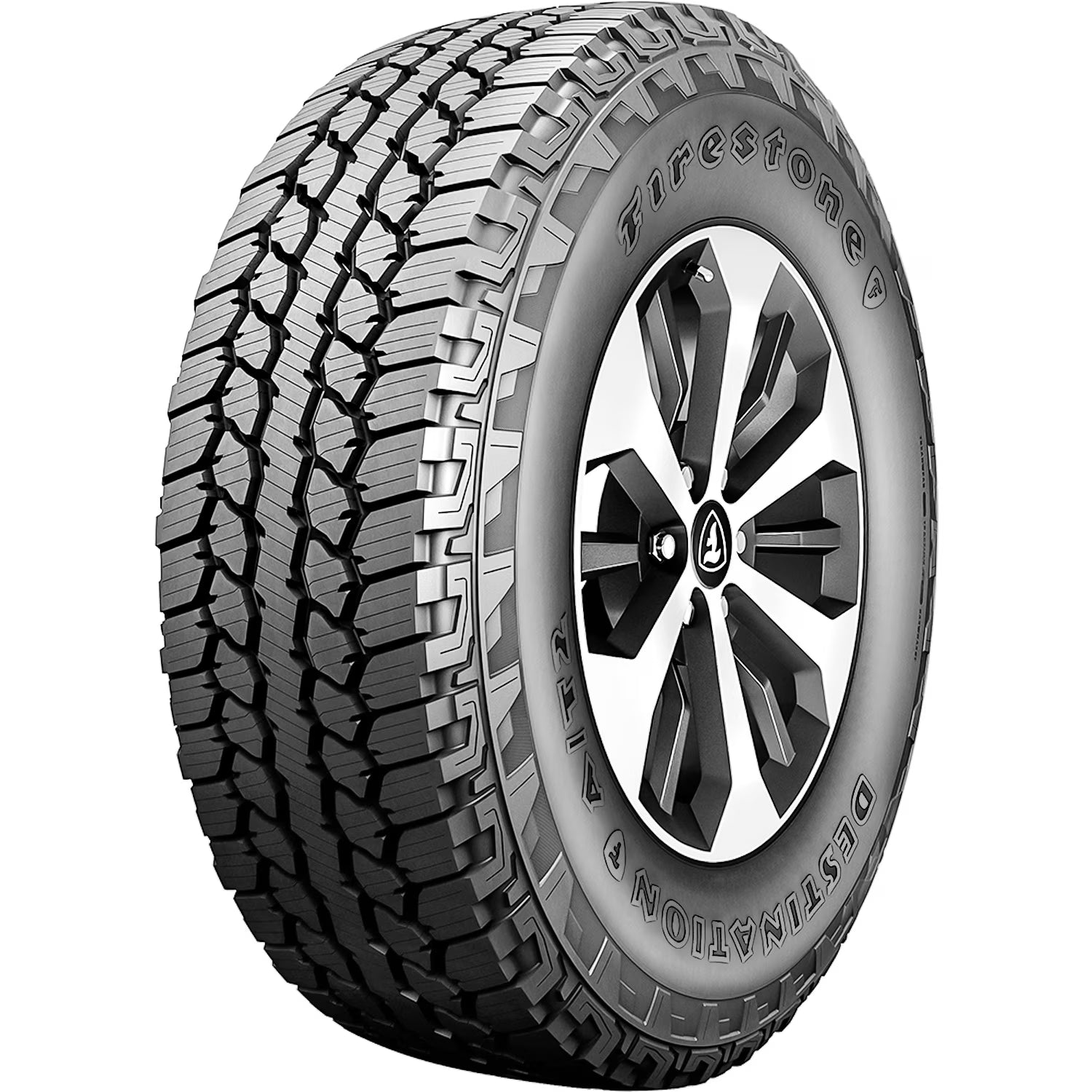 Set of 4 (FOUR) Firestone Destination A/T2 285/45R22 114H XL AT All Terrain Tires Fits: 2017-18 Chevrolet Silverado 1500 High Country, 2015-16 Chevrolet Silverado 1500 LTZ