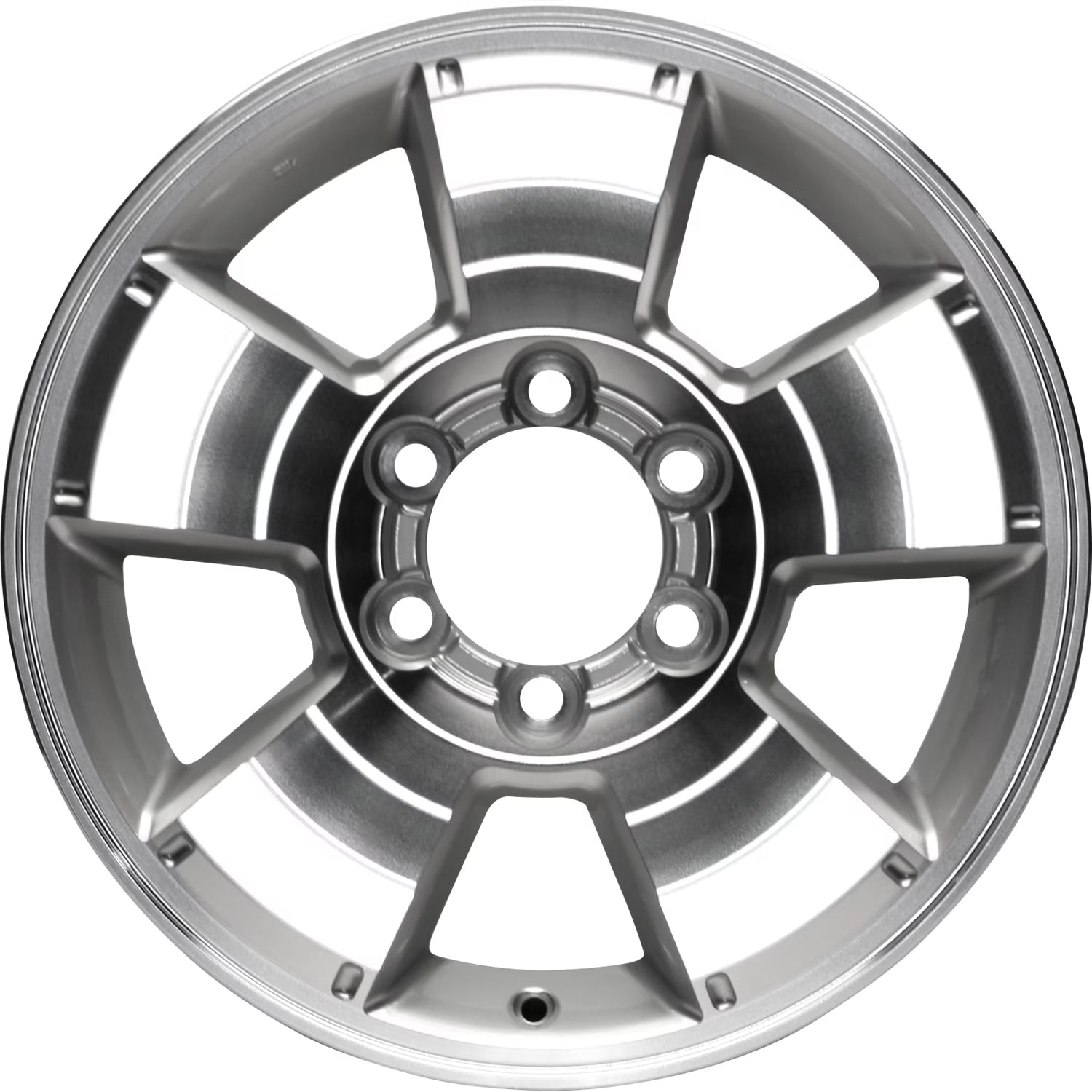Remanufactured Machined and Painted Silver Aluminum Wheel 17 x 7.5 4261135281 fits 2003-2009 Toyota 4Runner