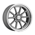 Draft 18X8 5X114.30 Vintage Silver W/ Diamond Cut Lip (0 Mm) Wheel Rim