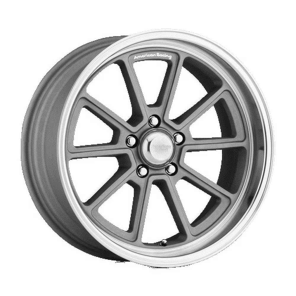 Draft 18X8 5X114.30 Vintage Silver W/ Diamond Cut Lip (0 Mm) Wheel Rim