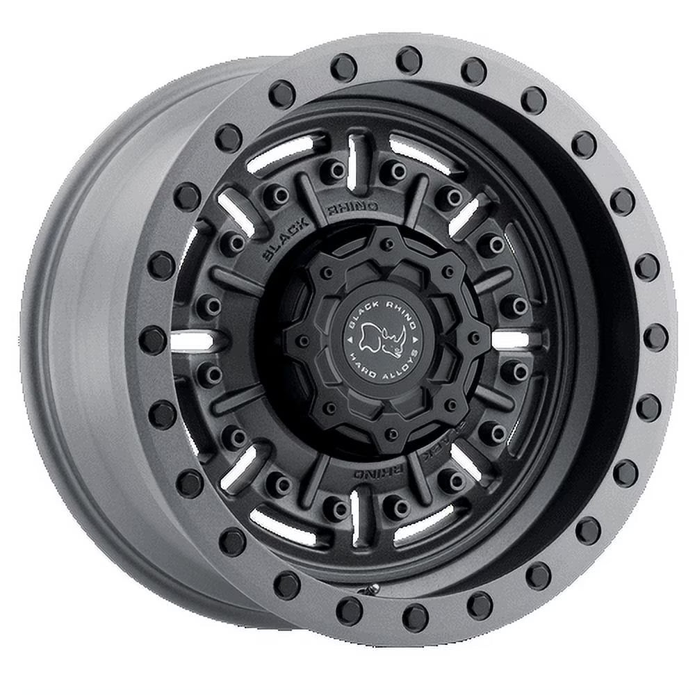 Black Rhino Aluminum Rim ABRAMS 18X9.5in Textured Matte Gunmetal Finish, 1895ABR125150G10