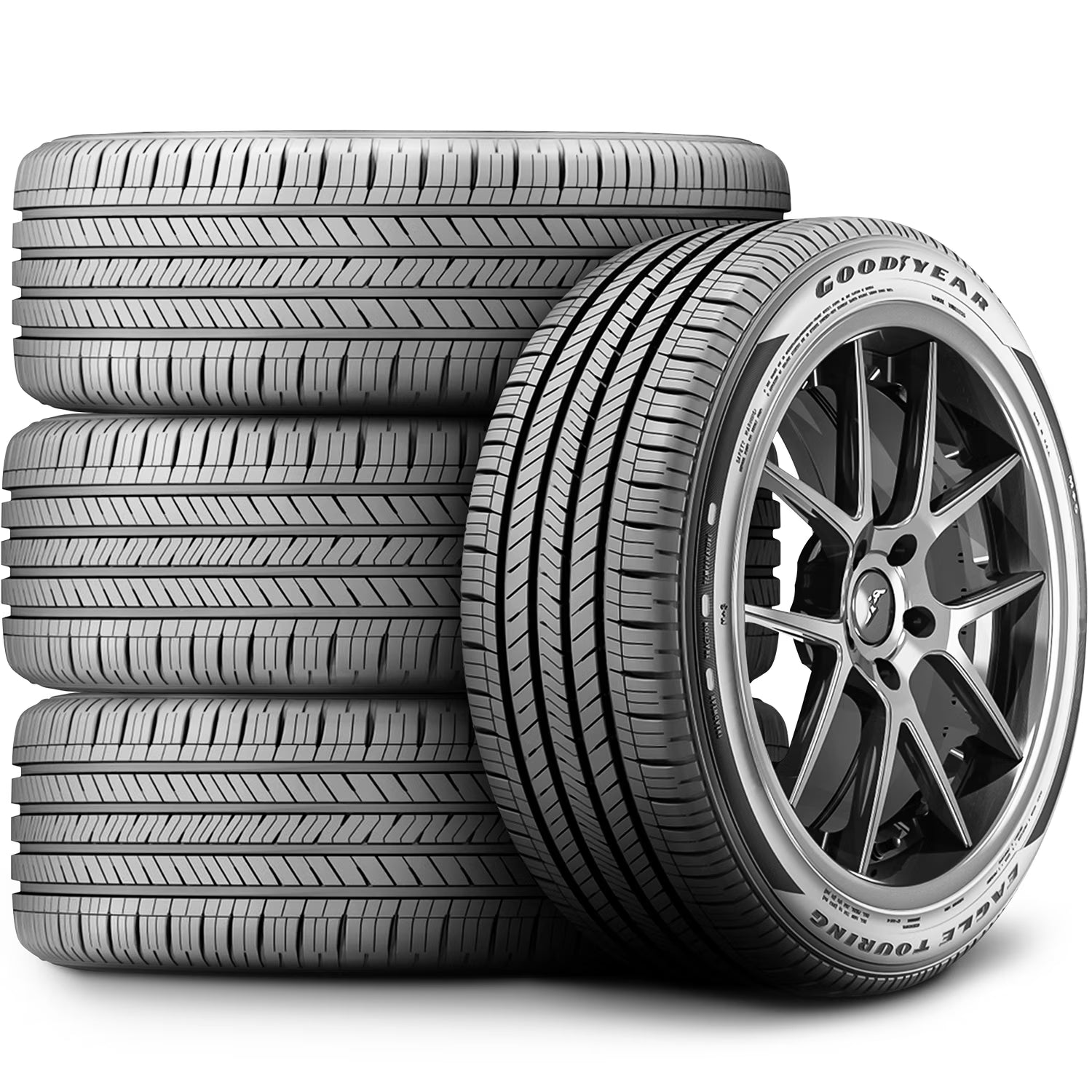Set of 4 (FOUR) Goodyear Eagle Touring 235/40R19 96V XL A/S All Season Tires Fits: 2014-20 Ford Fusion Titanium, 2018 Honda Accord EX-L