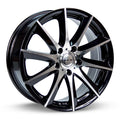 RTX Dynamo 15x6.5 4x100 ET38 CB73.1 Black Machined Wheel