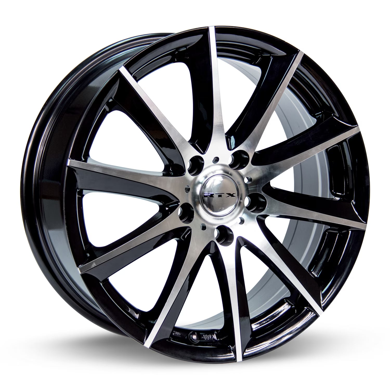 RTX Dynamo 15x6.5 4x100 ET38 CB73.1 Black Machined Wheel