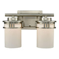 Elk Home 12-Inch Wide Ravendale Vanity Light. Brushed Nickel