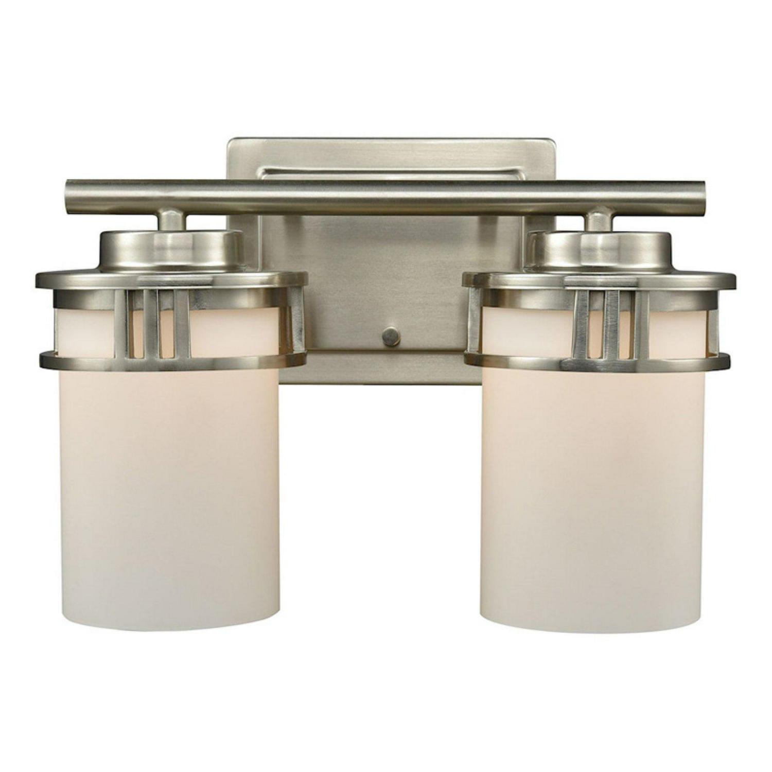 Elk Home 12-Inch Wide Ravendale Vanity Light. Brushed Nickel