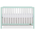 Dream On Me Ridgefield 5-in-1 Convertible Crib. Mint & White
