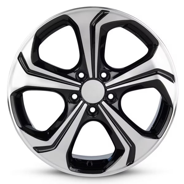 Part Synergy Replacement for 18 Inch Wheel for 2014-2015 Honda Civic 5 Lug Black Aluminum Rim