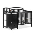 Dream On Me Casco 4-in-1 Mini Crib and Dressing Table. Black