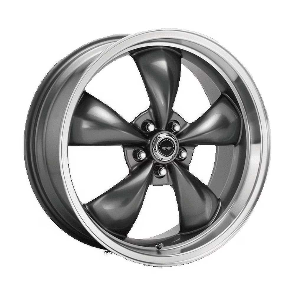 American Racing Torq Thurst M, Anthracite Machined Lip 16x7 Wheel with 5x110 Bolt Pattern - Gun Metal Wheel Rim