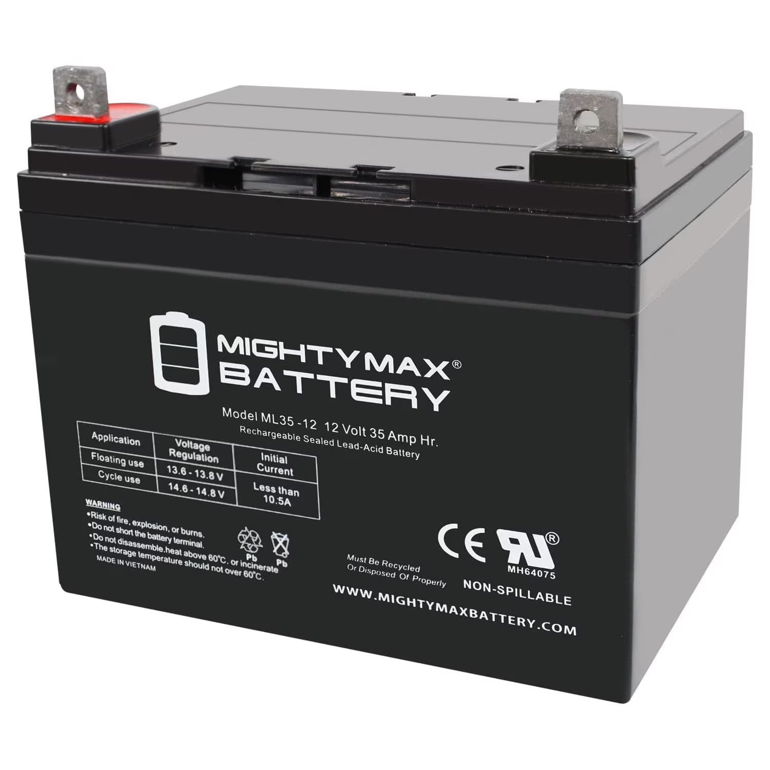 ML35-12 - 12V 35AH Battery for Chauffer Mobility Viva MWD Power Chair