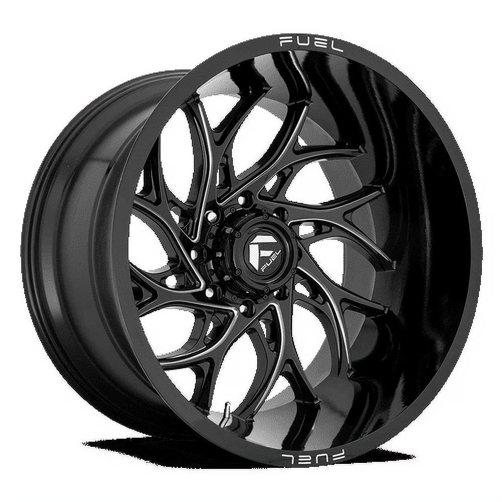 Fuel 1PC Aluminum Rim D741 RUNNER 24X12in Gloss Black Milled Finish, D74124208947
