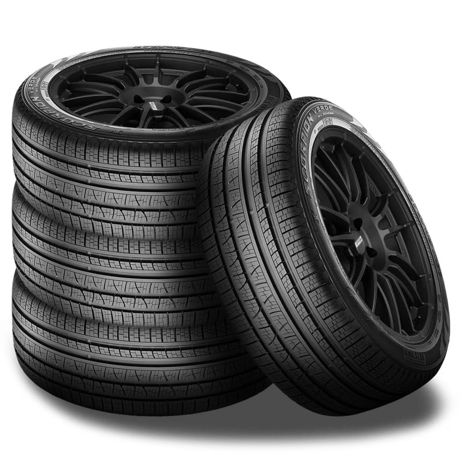 Set of 4 Pirelli Scorpion Verde All Season 255/55R19 111H Run Flat RFT SUV CUV Tires P2422800 / 255/55/19 / 2555519 Fits: 2017-20 Acura MDX Sport Hybrid, 2017-22 Audi Q7 Progressiv
