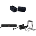 Wet Sounds STEALTH-XT-6-B Wet Sounds STEALTH XT 6 Speaker All-In-One Amplified Bluetooth Soundbar With Remote ?C Black with Slider Brackets and 1.25  Square Clamps