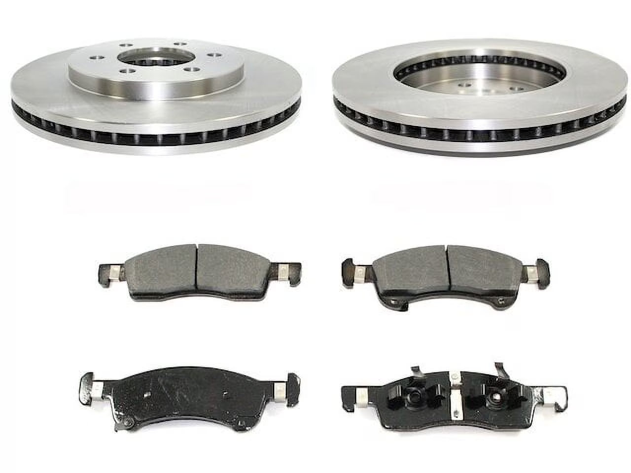 Front Semi Metallic Brake Pads and Rotor Kit - Compatible with 2003 - 2006 Ford Expedition 2004 2005