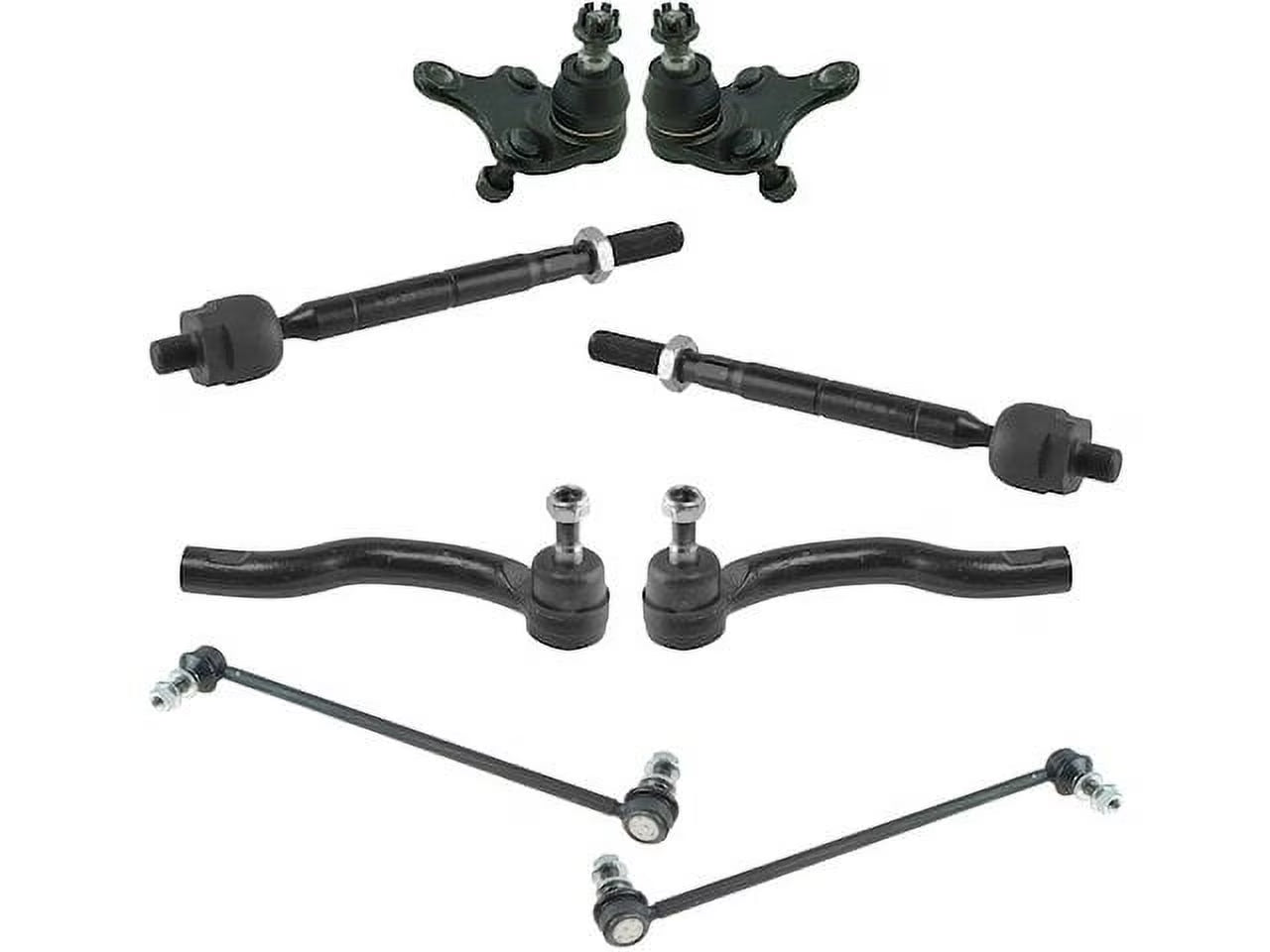 Front Ball Joint Sway Bar Link Tie Rod End Kit 8 Piece - Compatible with 2006 - 2018 Toyota RAV4 2007 2008 2009 2010 2011 2012 2013 2014 2015 2016 2017