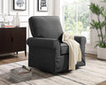 Angel Line Natalie Upholstered Swivel Glider. Dark Gray