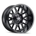 Mayhem Cogent-8107 22X10 6X135/6X139.7 -27Et 106Cb Black W/Milled Spokes