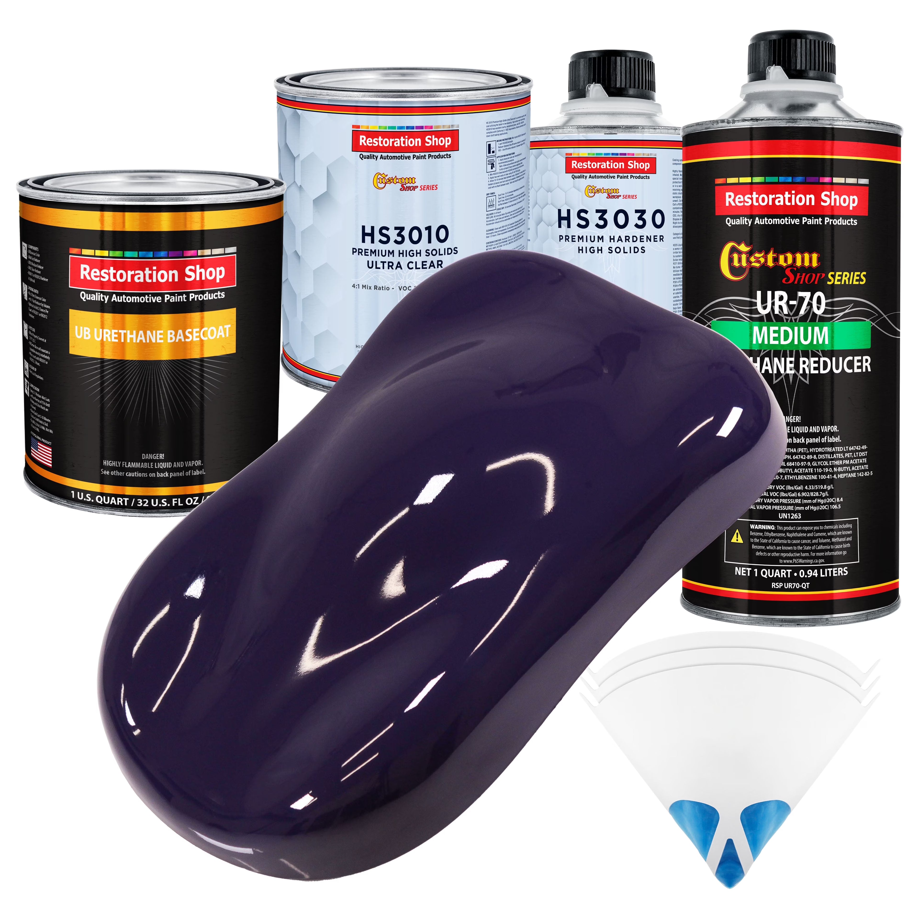 Majestic Purple Premium Quart URETHANE BASECOAT CLEARCOAT Car Auto Paint Kit