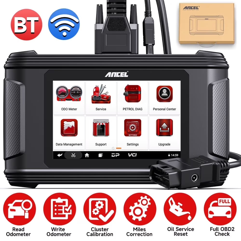 ANCEL DM500 Car OBD2 Scanner Mileage Adjustment Odometer Correction Oil Tool