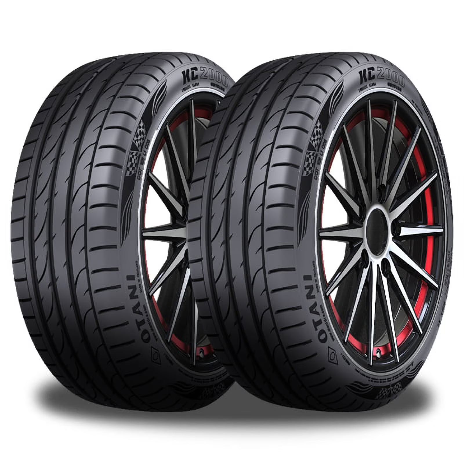 Pair of 2 New Otani KC2000 215/45R17 91Y XL All Season Traction High Performance Tires S196F / 215/45/17 / 2154517 Fits: 2011-13 Honda Civic Si, 2010-11 Toyota Prius Base