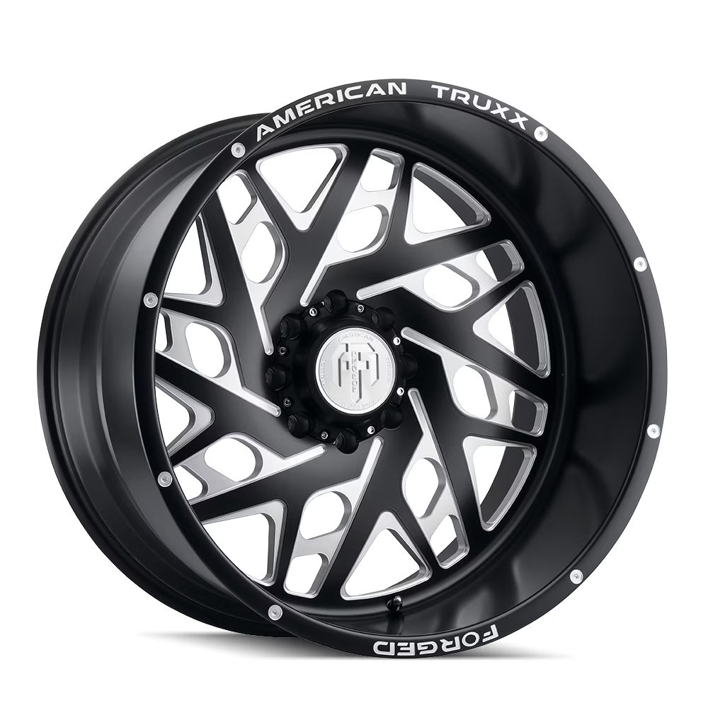 AMERICAN TRUXX FORGED ARIES-ATF1909 24X14 6X139.7 -76ET 106.1CB MATTE BLACK/MILLED