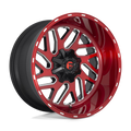 Fuel 1PC Aluminum Rim D691 TRITON 22X12in Candy Red Milled Finish, D69122209846