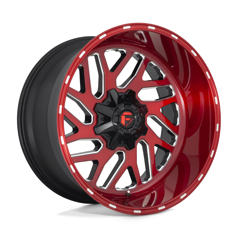 Fuel 1PC Aluminum Rim D691 TRITON 22X12in Candy Red Milled Finish, D69122209846