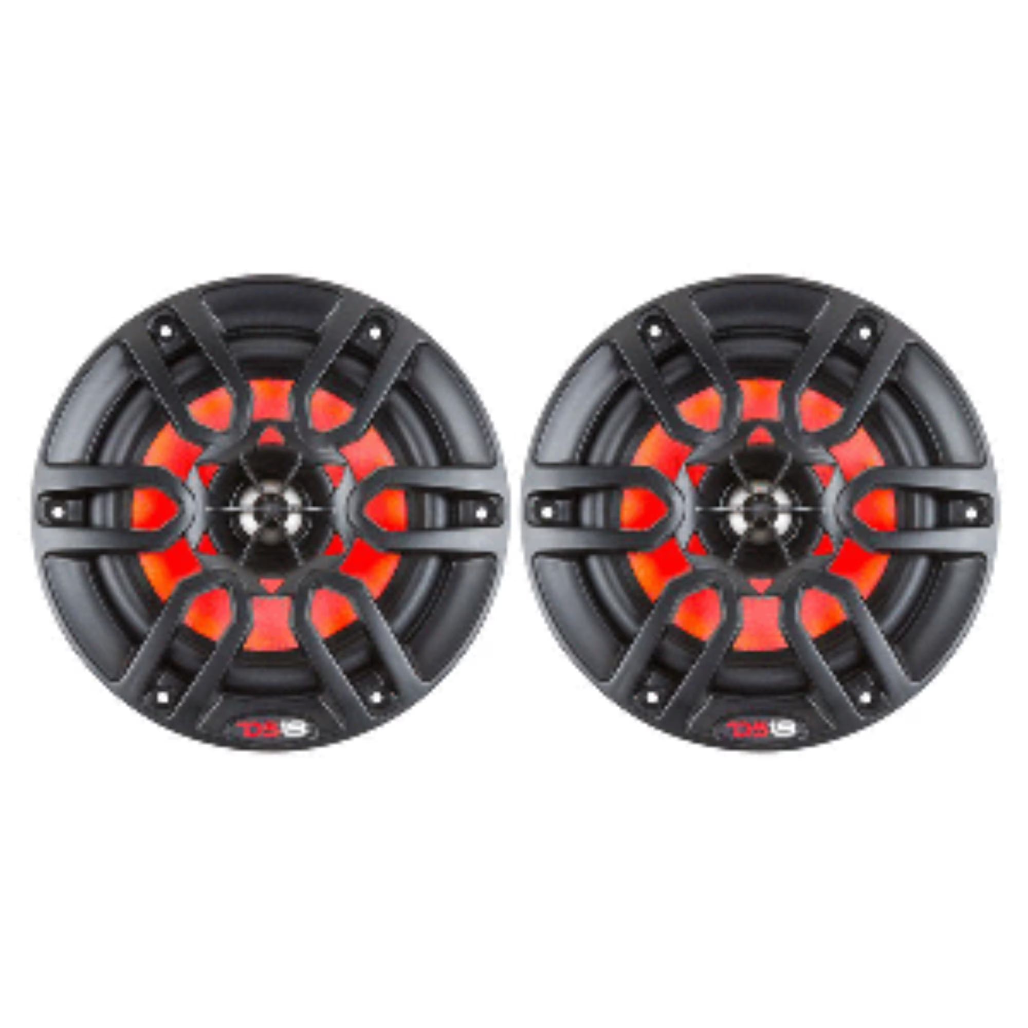 DS18 HYDRO 6.5  2-Way Marine Speakers w/RBG LED Lights 300W - Matte Black [NXL-6BK]