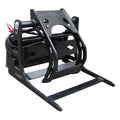 MachPro Mini Skid Steer Loader Attachment Tools Material Handling Tool Quick Connection Installation, 25  Hydraulic Grapple