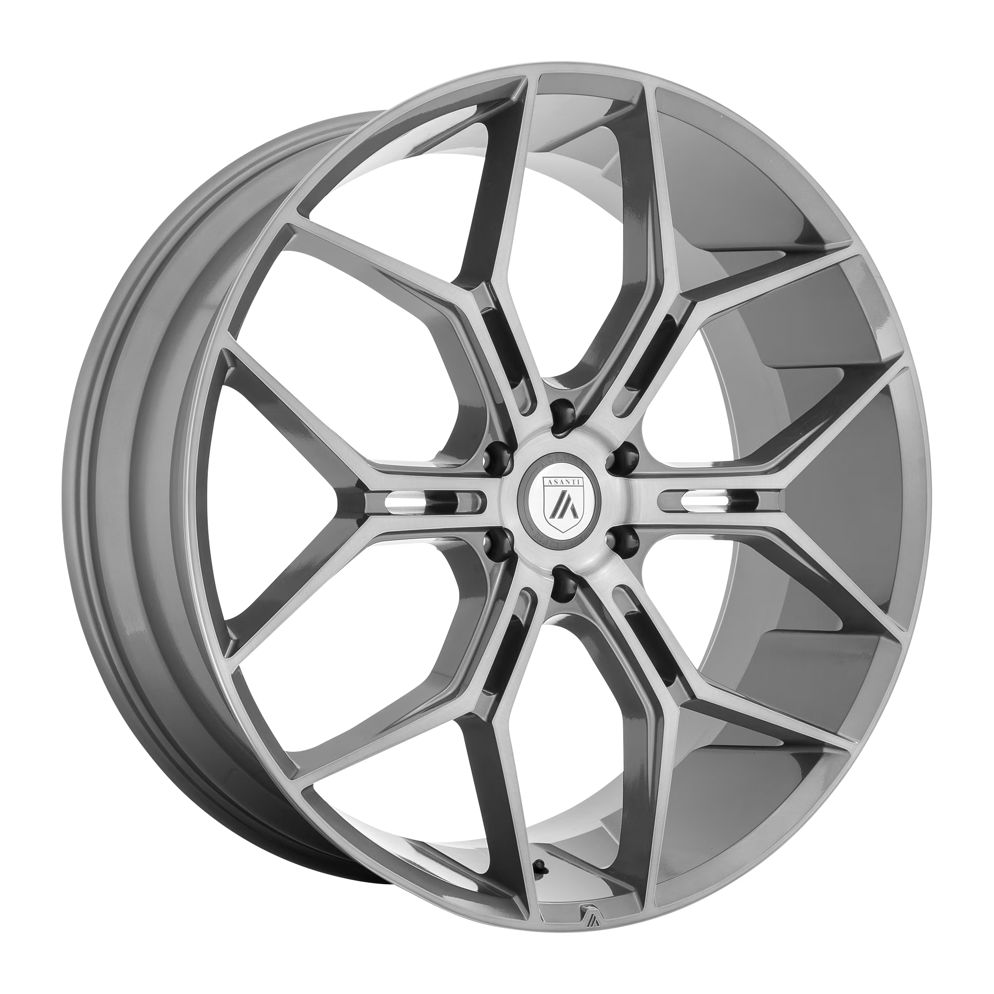 Asanti Black Aluminum Rim ABL-38 MONARCH TRUCK 24X10in Titanium Brushed Finish, ABL38-24106820TB